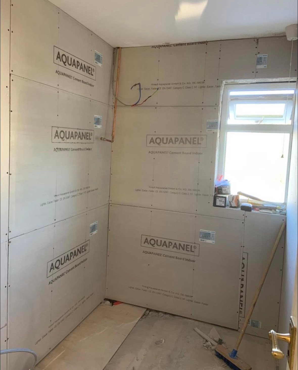 Bathroom leak remediation and refit : before, during and after