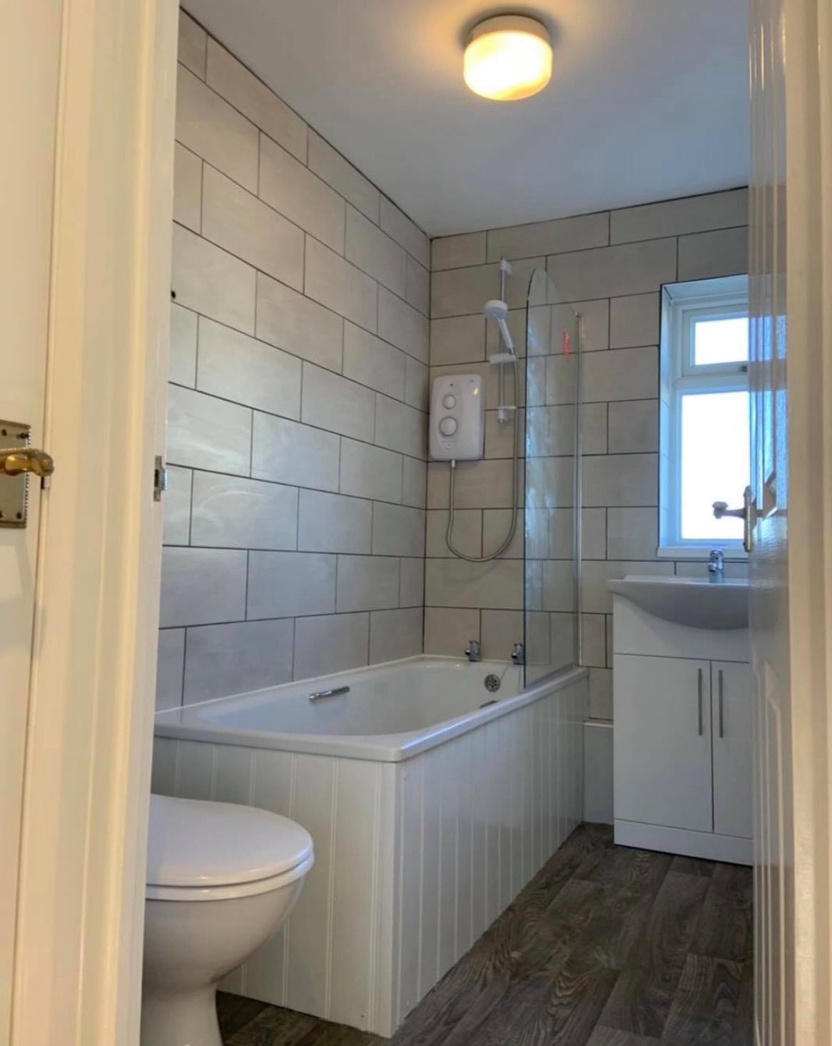 Bathroom leak remediation and refit : before, during and after
