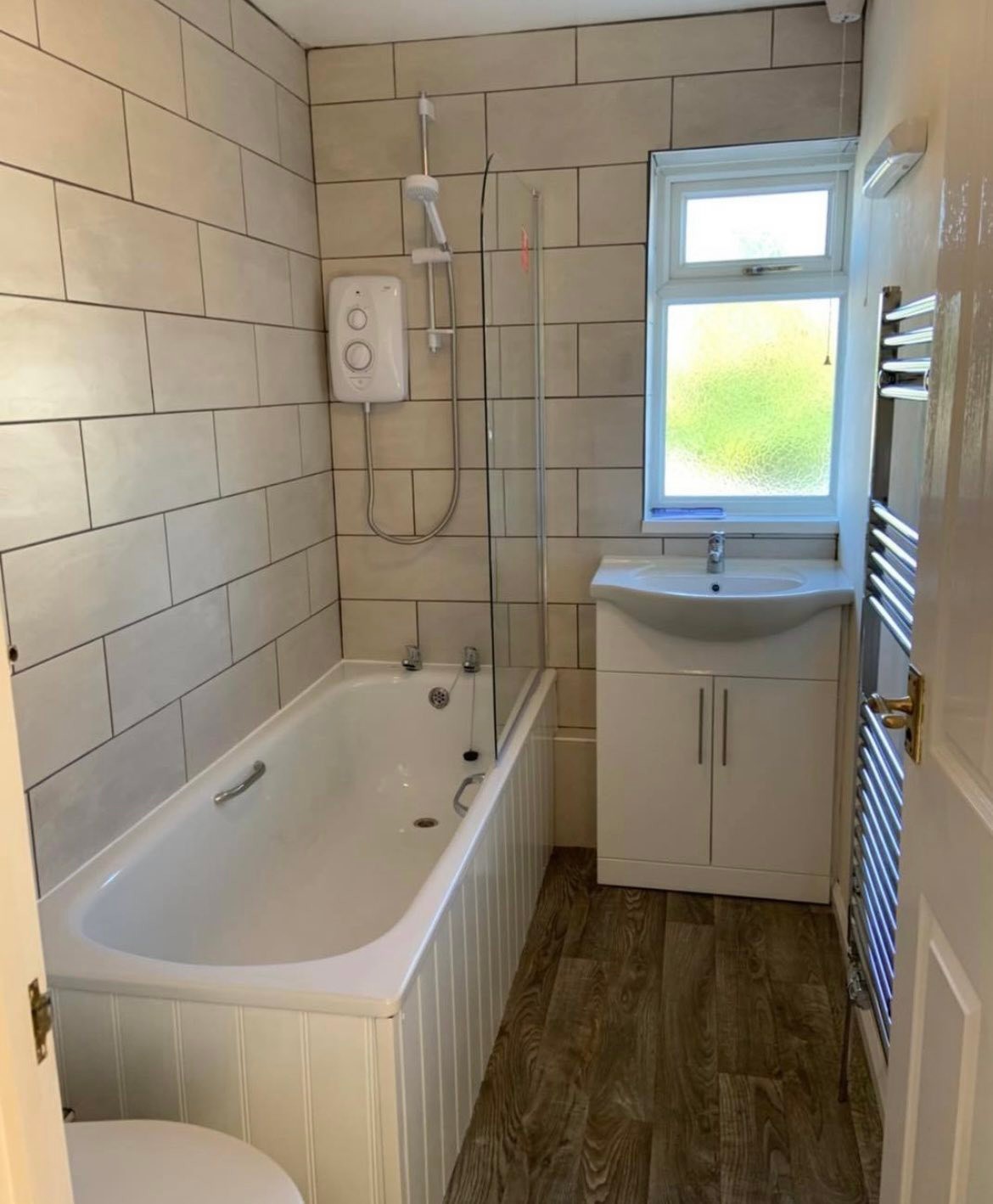 Bathroom leak remediation and refit : before, during and after