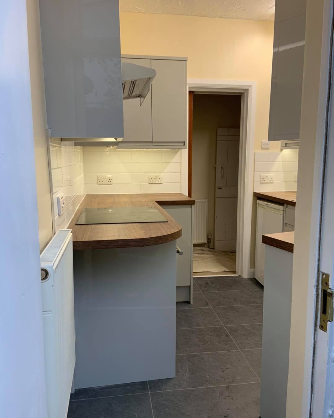 Kitchen water leak remediation and refit : before, during and after
