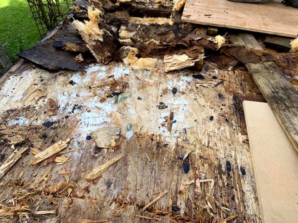 Roof deck and sun terrace repair : before, during and after