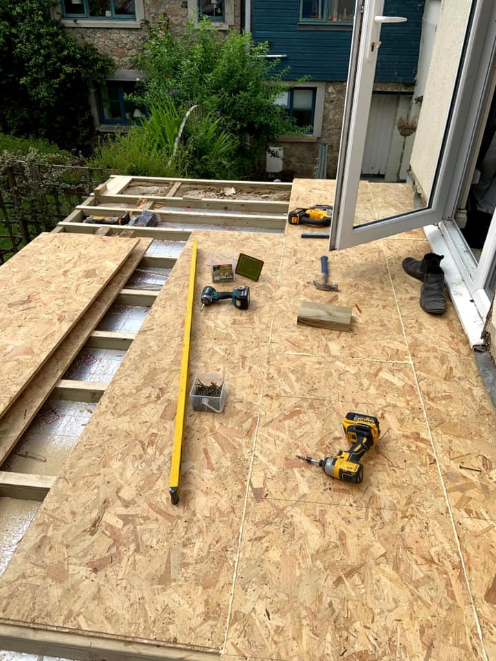Roof deck and sun terrace repair : before, during and after